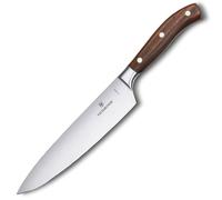 Victorinox Couteau de chef 7.7400.20G Grand Maître – Lame 20 cm, manche bois marron