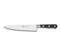 Couteau de chef IDÉAL 20 cm, rivets laiton, noir, Lion Sabatier