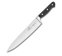 Couteau de chef PLUTON 25 cm, rivets en acier inoxydable, noir, Lion Sabatier