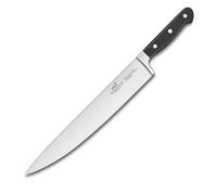Couteau de chef PLUTON 30 cm, rivets en acier inoxydable, noir, Lion Sabatier