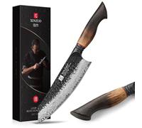 Couteau de chef Santoku professionnel en acier damas