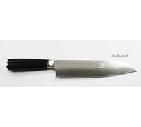 Couteau de cuisine de qualité supérieure, marque Chefkoch, en acier inoxydable carbone, lame noire