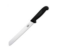 Victorinox Couteau à pain Fibrox Lame dentée 21 cm Noir