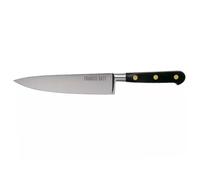 Couteau de cuisine du chef Forgé Pro 15 cm manche noir rivets laiton