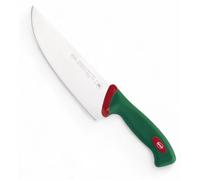 Couteau de cuisine professionnel à trancher, avec une lame rigide de 20 cm pour la viande crue et un manche antidérapant Sanelli