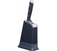 Couteau de cuisine Tefal K297S244, 20 cm, acier inoxydable, support avec aiguiseur intégré, protège-doigts, noir