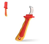 Couteau de Denudage 1000 V, Couteau Electricien de Câble à Bande Rapide, Couteau Electricien Isolé et Antimagnétiques pour le Dénudage de Fils Destinés à L'installation de Disjoncteurs