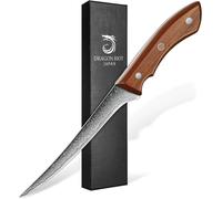 Couteau de désosser en acier damas, couteau à fileter, 15 cm, manche ergonomique en bois