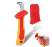 Couteau de Isolé Démontage 1000 V, Coupe-Dénudeur de Câble à Bande Rapide, Couteaux Isolés et Antimagnétiques pour le Dénudage de Fils Destinés à l'installation de Disjoncteurs