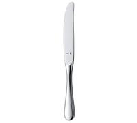 Couteau de table WMF Kent 22,9 cm, couteau avec lame insérée, protection Cromargan, acier inoxydable poli, résistant aux rayures, passe au lave-vaisselle