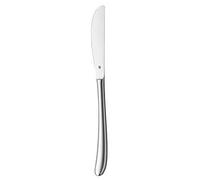 Couteau de table WMF Silk mono 23,1 cm, acier inoxydable Cromargan mat, couteau monobloc, passe au lave-vaisselle