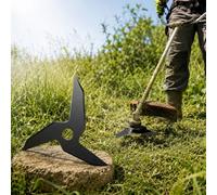 Couteau débroussailleuse 3 dents pour Einhell AGILLO 36/255 BL-Solo | Acier au manganèse traité avec trois bras incurvés pour couper herbes épaisses mauvaises herbes et végétation légère.