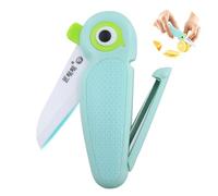 Couteau D'office en Céramique, éplucheur Portable Multifonctionnel 2 en 1, éplucheur de pommes de terre, de concombres, légumes, couteau à fruits portable mignon pour voyage et camping