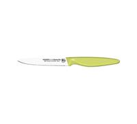 Couteau d'office lame crantée 11 cm vert anis Bio sourcé Nogent