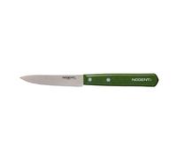 Couteau d'office lame lisse 9 cm bois de charme kaki Iconic Nogent