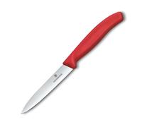 Couteau d'office SWISS CLASSIC 10 cm, rouge, plastique, Victorinox