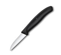 Couteau d'office SWISS CLASSIC 6 cm, noir, Plastique, Victorinox