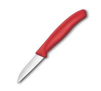 Couteau d'office SWISS CLASSIC 6 cm, rouge, plastique, Victorinox
