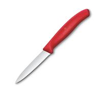 Victorinox Couteau d'office Victorinox Swiss Classic dentelé 8 cm Rouge