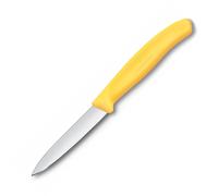 Couteau d'office SWISS CLASSIC 8 cm, jaune, plastique, Victorinox