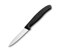 Couteau d'office SWISS CLASSIC 8 cm, noir, plastique, Victorinox