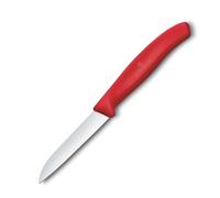 Couteau d'office SWISS CLASSIC 8 cm, rouge, plastique, Victorinox