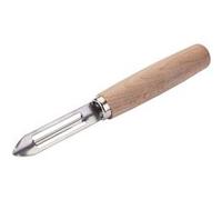 Couteau éplucheur de type économe 15 cm Fackelmann Nature Inox,Bois brun G