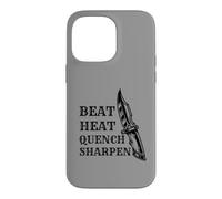 Couteau Forger Beat Heat Quench Aiguiseur Couteaux Forgeron Coque pour iPhone 14 Pro Max