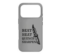 Couteau Forger Beat Heat Quench Aiguiseur Couteaux Forgeron Coque pour iPhone 17 Pro