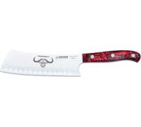 Couteau Giesser PremiumCut Santoku Yobocho n° 1 Red Diamond Acrylique tranchant Lame alvéolée 16 cm