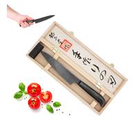 Couteau japonais de cuisine pretty lame damassée manche en bois