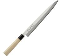 HENDI Couteau japonais Yanagiba Sashimi, couteau de Chef pour Sashimi et Sushi, couteau de cuisine pour fileter les poissons de petite et moyenne taille, lame: 270mm, longueur totale: 405mm, inox
