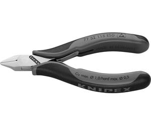 Couteau latéral électrique ESD 115 mm, lame plate, avec étui | 4003773025139