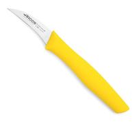 Couteau Mondador Arcos Nova 188325 En Acier Inoxydable Nitrum Et Mango En Polypropylène, Couleur Jaune, Lame De 6 Cm Avec Couvercle De Lame Et Boîte De Présentation.