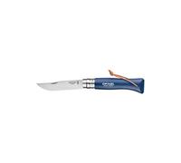 Couteau Opinel N°08 Baroudeur Bleu Fonçé Inox, 8.5 Cm