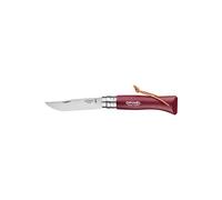 Couteau Opinel N°08 Baroudeur Grenat Inox, 8.5 Cm