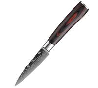 Couteau office pro VURAHOME acier inox 4Cr13 manche bois - 20 cm