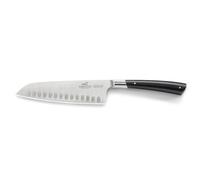Couteau Santoku EDONIST 18 cm, rivets en acier inoxydable, noir, Lion Sabatier