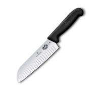 Couteau Santoku FIBROX 17 cm, noir, plastique, Victorinox