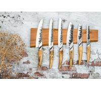Couteau Santoku Forged Katai, Acier VG10, Manche Bois Racine, Lame 18 cm
