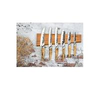 Forged KATAI - Couteau Santoku à manche en bois de racine unique, lame en acier VG10 de 18 cm, forgé à la main, 60 HRC, garantie 10 ans