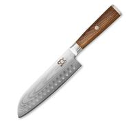Couteau Santoku JUS DE COCOBOLO WHITE DAMASCUS 18 cm, marron, Dellinger