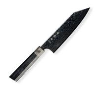 Couteau Santoku KANETSUGU ZUIUN KIWAMI 18 cm, noir, Dellinger