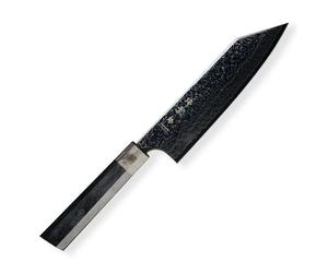 Couteau Santoku KANETSUGU ZUIUN KIWAMI 18 cm, noir, Dellinger