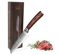 Couteau Santoku professionnel avec manche en Pakkaholz 12,5 cm