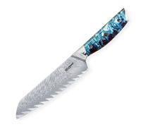 Couteau Santoku RESIN FUTURE 17 cm, bleu, Dellinger