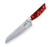 Couteau Santoku RESIN FUTURE 17 cm, rouge, Dellinger