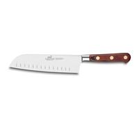 Couteau Santoku SAVEUR 18 cm, rivets en laiton, marron, Lion Sabatier