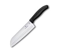 Couteau Santoku SWISS CLASSIC 17 cm, noir, plastique, Victorinox