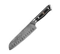 Couteau Santoku VURAHOME VG10 Damas 30 cm pro japonais 67 couches manche fibre verre